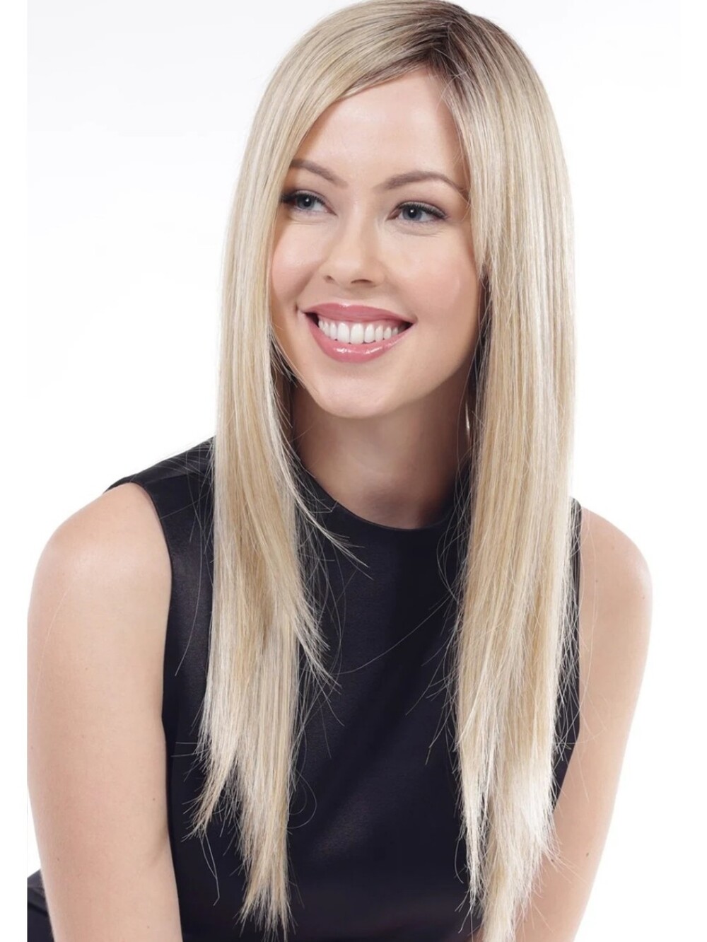 NWT Belle Tress Straight Press 23 Roca Margarita Blonde
